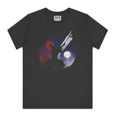 Unique Artistic Design on Black Short Sleeve T-shirt product